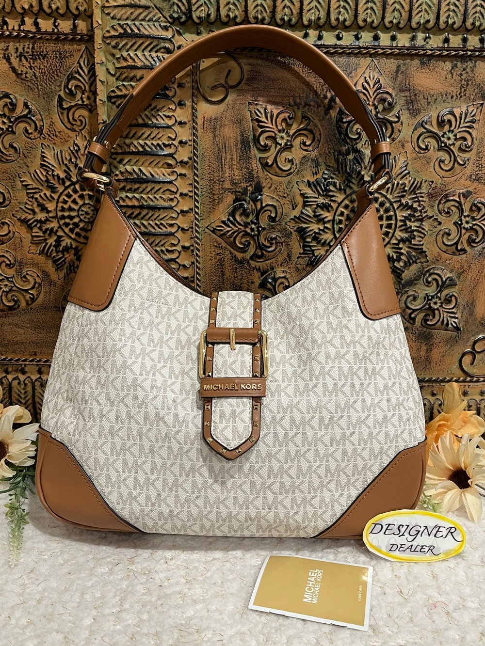 MICHAEL Kors Lillian Medium Mini Signature Shoulder Bag EUC!